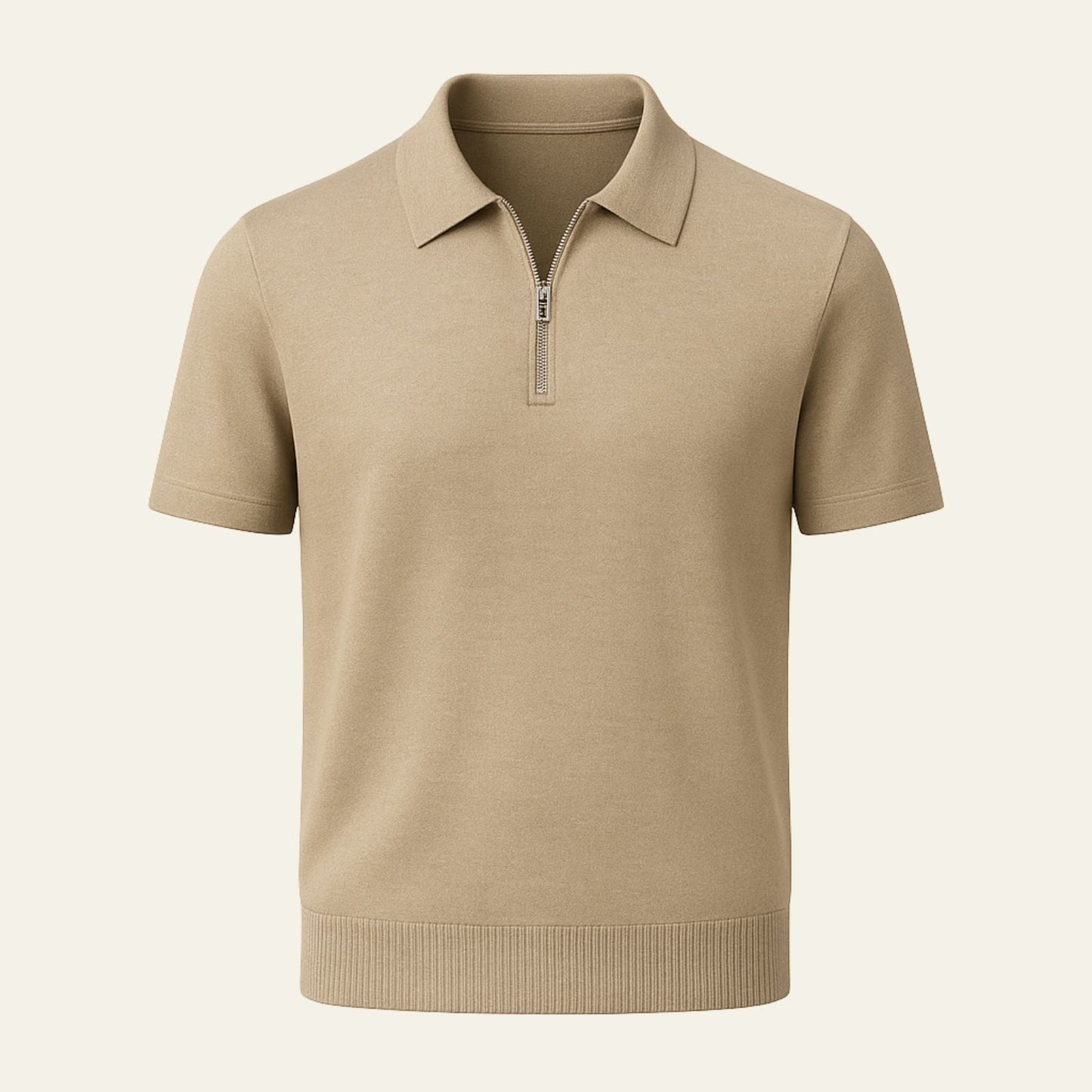 The Marbella Quarter Zip Knit Polo