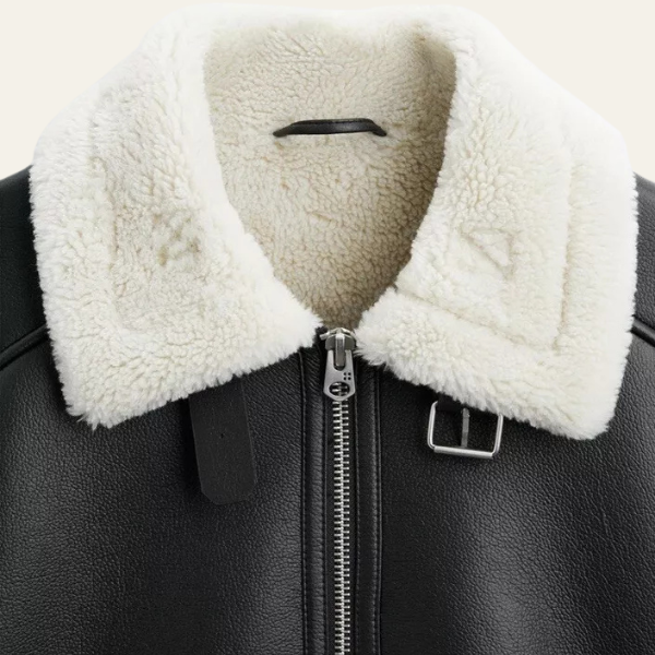 The Turin Faux Shearling Aviator Jacket