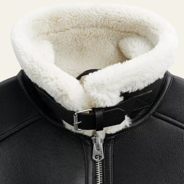 The Turin Faux Shearling Aviator Jacket