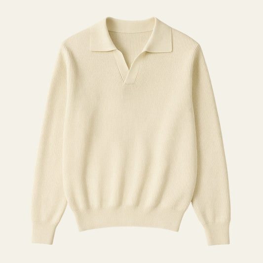 The Lugano V-Neck Knit Sweater Polo