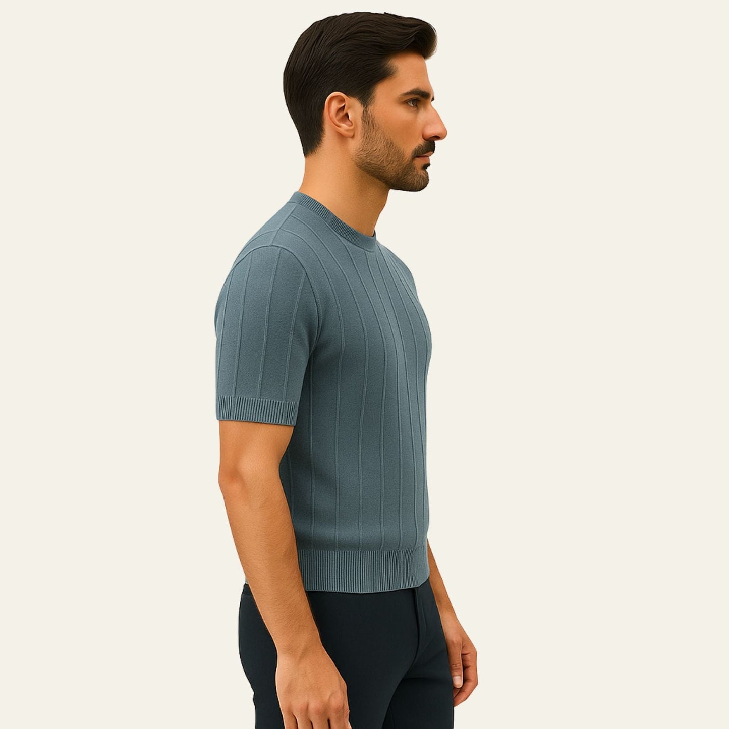 The Cannes Ribbed Knit T-Shirt