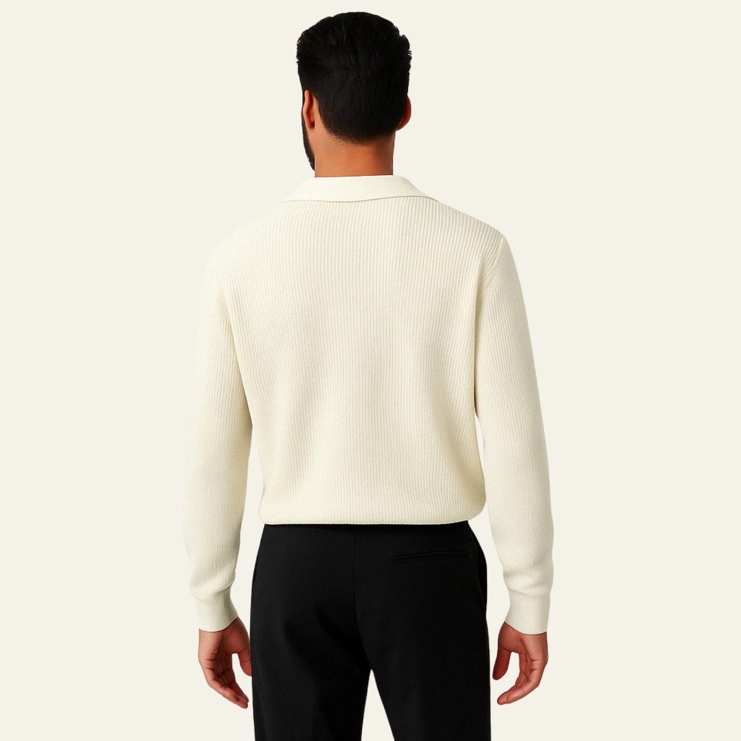 The Lugano V-Neck Knit Sweater Polo
