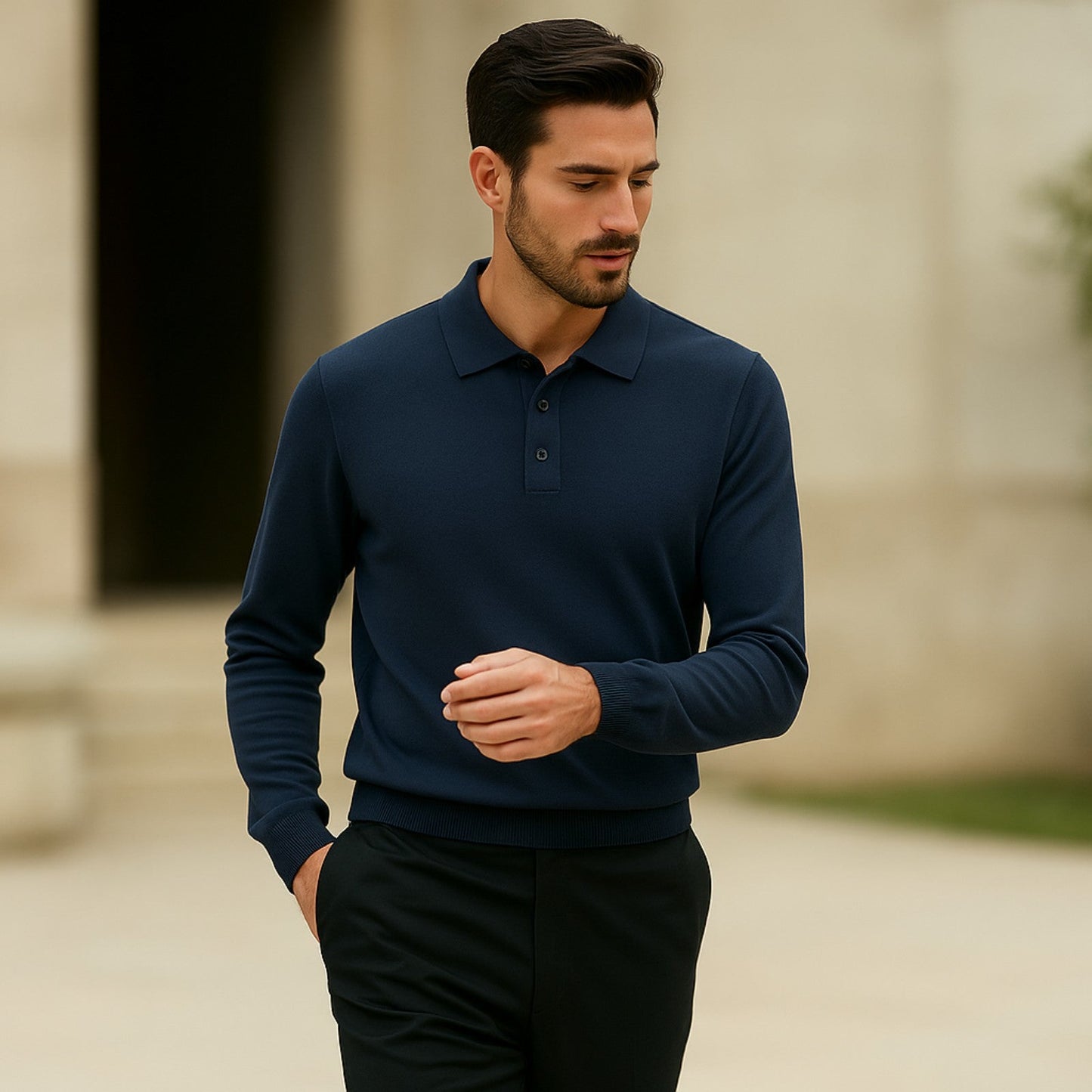 The Cambridge Wool Knit Polo