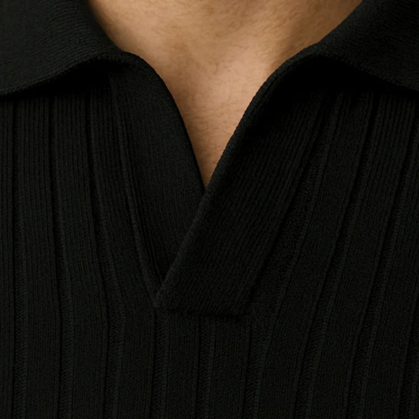 The Lucerne Ribbed Knit Polo