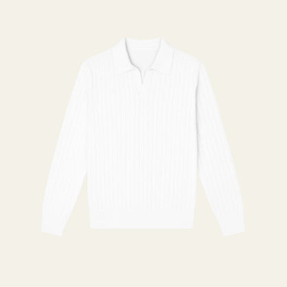 The Lucerne Ribbed Knit Polo