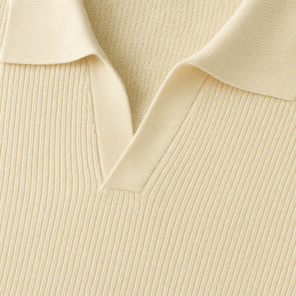 The Lugano V-Neck Knit Sweater Polo