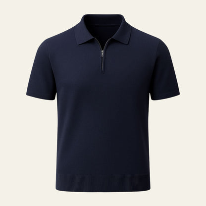 The Marbella Quarter Zip Knit Polo
