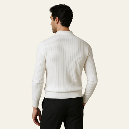 The Lucerne Ribbed Knit Polo