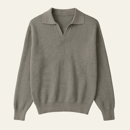The Lugano V-Neck Knit Sweater Polo
