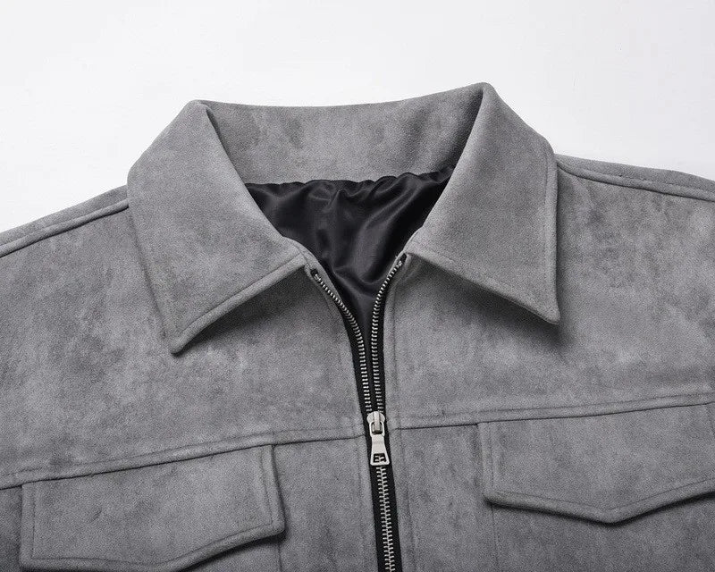 The Vienna Utility Suede Field Jacket